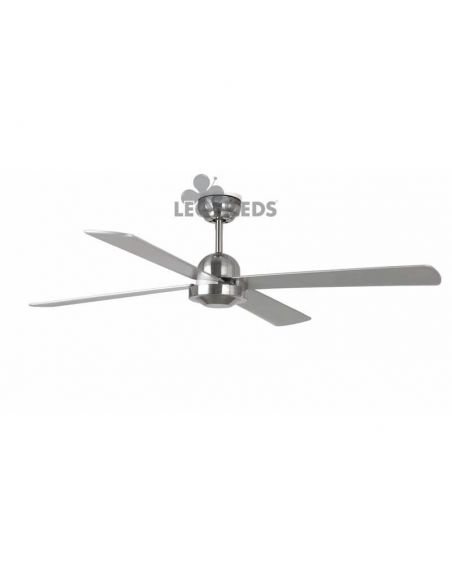 Ventilador de techo con palas reversibles Arce y Niquel Mate Ibiza Faro