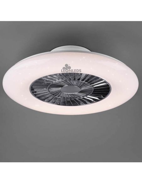 Plafón Ventilador LED con mando Visby Trio Lighting | LeonLeds