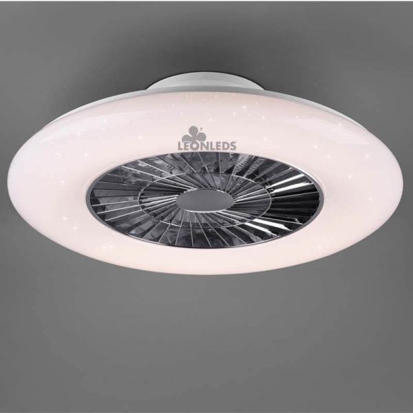 Plafón Ventilador LED con mando Visby Trio Lighting | LeonLeds