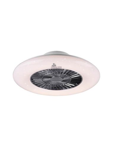 Plafón Ventilador LED con mando Visby Trio Lighting | LeonLeds