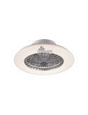 Ventilateur de plafond LED blanc Stralsund R62522187 | Éclairage LeonLeds