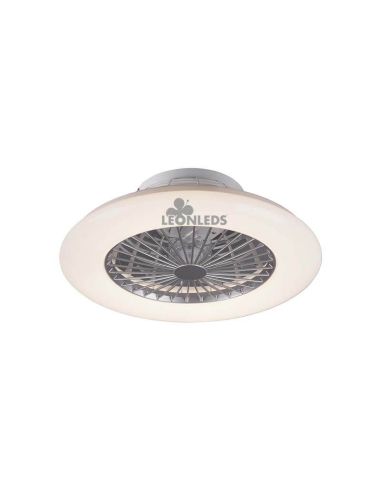 Ventilateur de plafond LED blanc Stralsund R62522187 | Éclairage LeonLeds