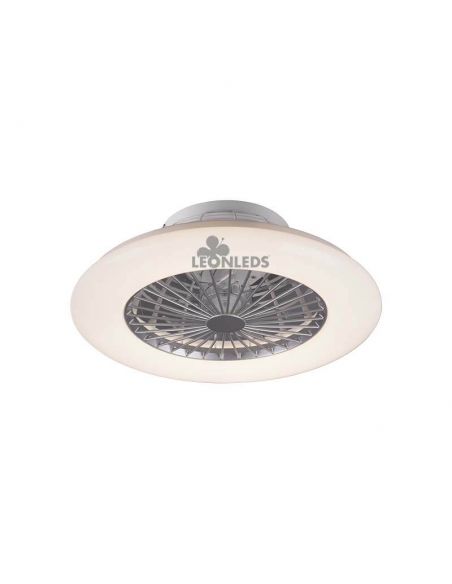 Ventilateur de plafond LED blanc Stralsund R62522187 | Éclairage LeonLeds