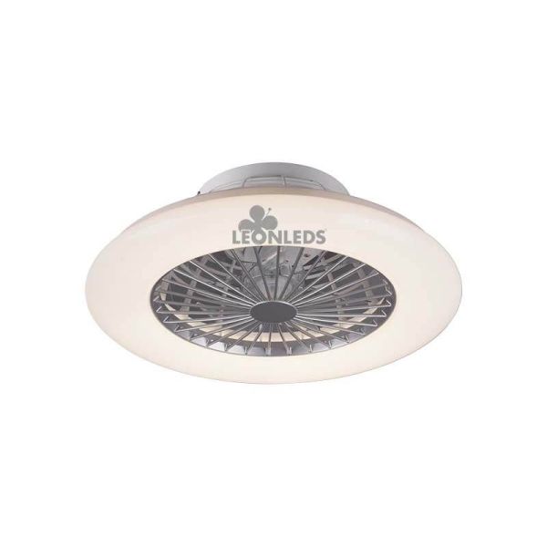 Ventilateur de plafond LED blanc Stralsund R62522187 | Éclairage LeonLeds