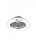 Ventilateur de plafond LED blanc Stralsund R62522187 | Éclairage LeonLeds