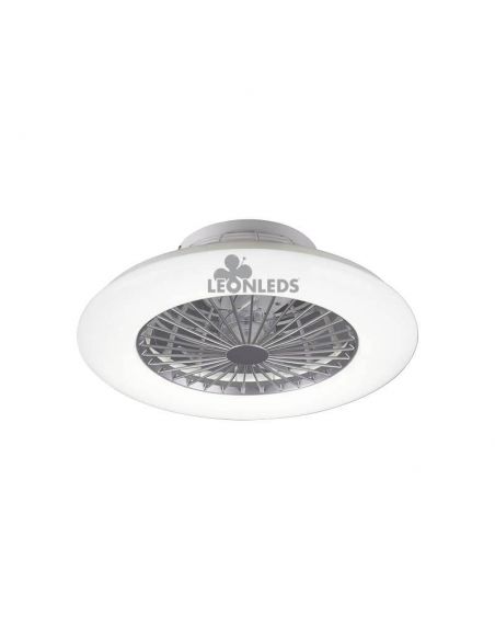 Ventilateur de plafond LED blanc Stralsund R62522187 | Éclairage LeonLeds