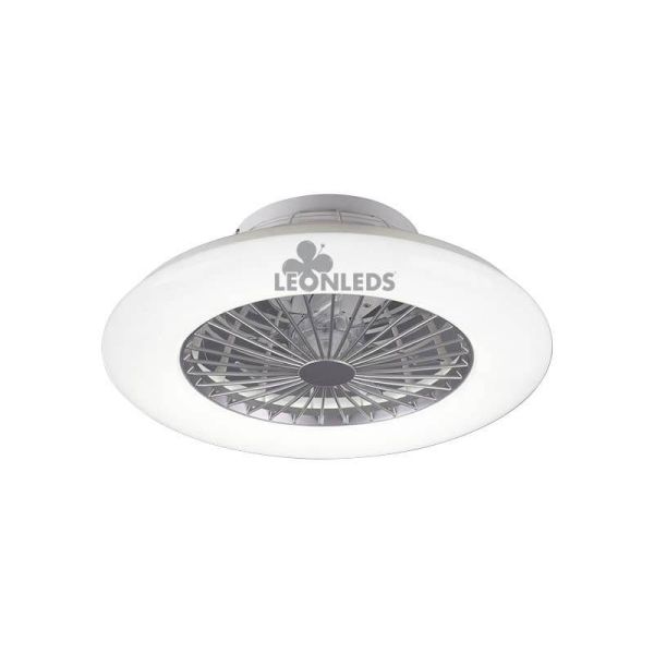 Ventilateur de plafond LED blanc Stralsund R62522187 | Éclairage LeonLeds
