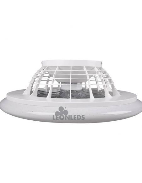 Ventilateur de plafond LED blanc Stralsund R62522187 | Éclairage LeonLeds