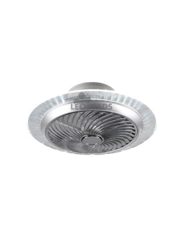 Ventilador Plafón LED Cromado Narvik Trio Lighting | LeonLeds Iluminación