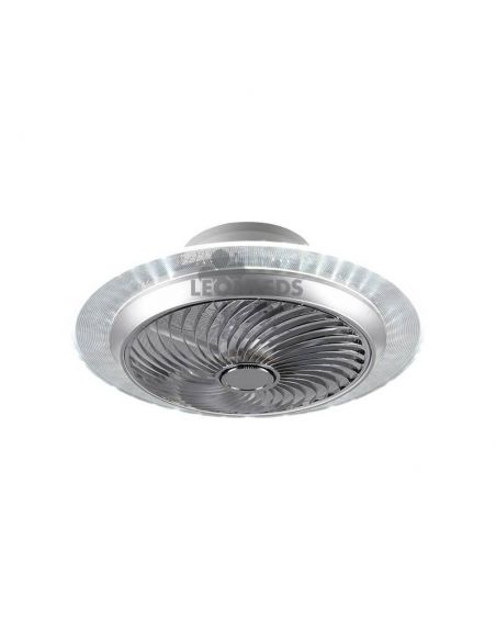 Ventilador Plafón LED Cromado Narvik Trio Lighting | LeonLeds Iluminación