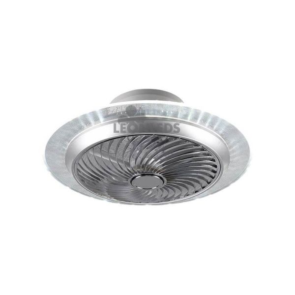 Ventilador Plafón LED Cromado Narvik Trio Lighting | LeonLeds Iluminación