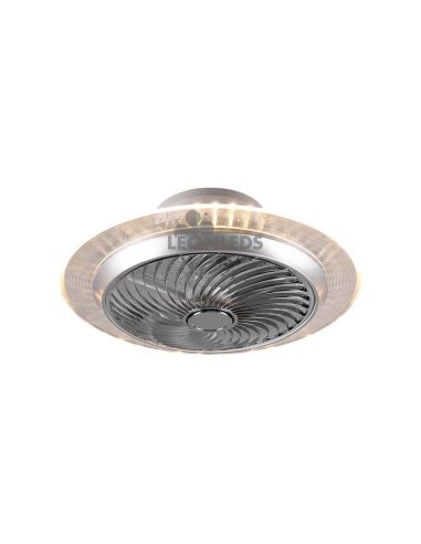 Ventilador de teto cromado LED Narvik Trio Lighting | Leon Iluminação LED
