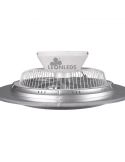 Ventilateur de plafond à DEL chromé Narvik Trio Lighting | Éclairage LeonLeds