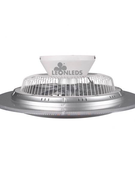Ventilateur de plafond à DEL chromé Narvik Trio Lighting | Éclairage LeonLeds