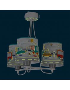 Plafonnier enfant 3 lumières Baby Travel 61687 | Éclairage LeonLeds 2