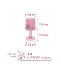 Dimensiones Lámpara de mesa para bebe con elefantes Little Elephant 61331S Dalber | LeonLeds