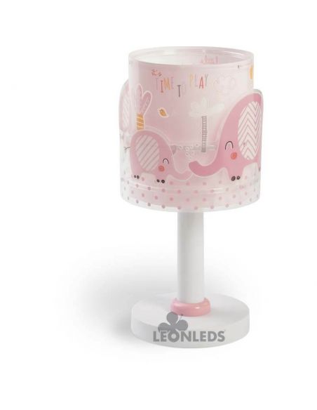 Lámpara de mesa para bebe con elefantes Little Elephant 61331S Dalber | LeonLeds