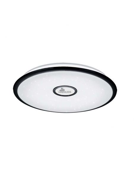 Plafón LED negro con mando a distancia 50W Okinawa Trio Lighting 629090101 | LeonLeds