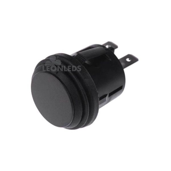Interruptor negro IP65 para instalar en panel 20A 12v Monopolar | LeonLeds