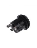 Interruptor negro IP65 para instalar en panel 20A 12v Monopolar | LeonLeds
