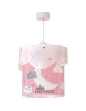 Lámpara de techo para bebe rosa Moon Dalber 61232S | LeonLeds Iluminación