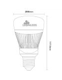 Bombilla LED WiZ regulable inteligente medidas WiFi E27 11,5W Trio Lighting | León Leds Iluminación