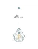 Lámpara de Techo vintage Carlton 1 menta 1XE27| Lámpara vintage de techo de Eglo Lighting | LeonLeds Iluminación
