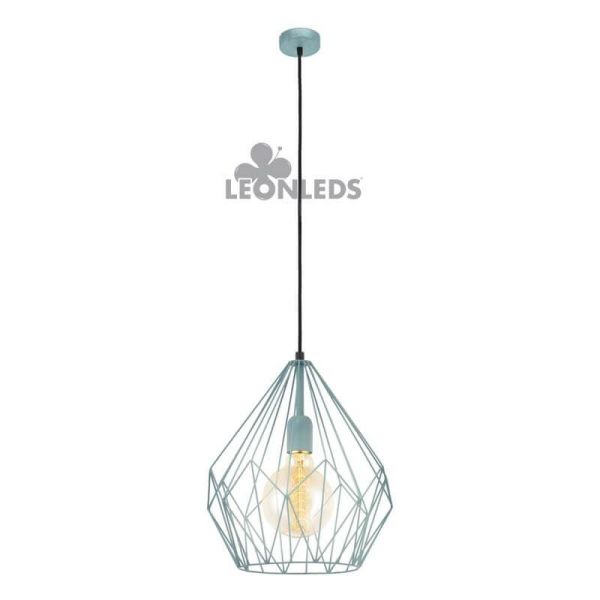 Suspension Vintage Carlton 1 menthe 1XE27| Plafonnier Vintage d'Eglo Lighting | Éclairage LeonLeds