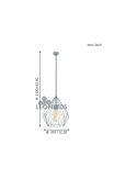 Lámpara de Techo vintage Carlton 1 menta 1XE27| Lámpara vintage de techo de Eglo Lighting | LeonLeds Iluminación