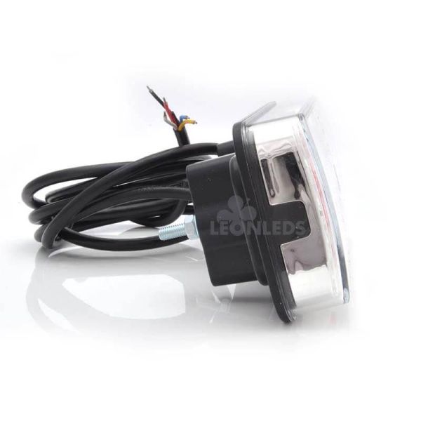 Piloto Trasero LED 5 Funciones rectangular Tulipa Blanca 12-24V | LeonLeds Iluminación