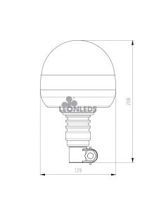Rotativo LED Giratorio Flexible NR65 R10 TA1 Agropar | LeonLeds Iluminación 2