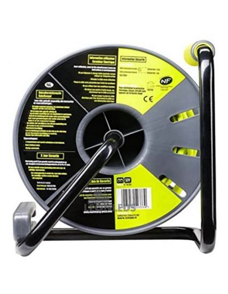 Enrouleur de câble 50 mètres + 4 Prises 3000W 250V Luceco | Éclairage LeonLeds