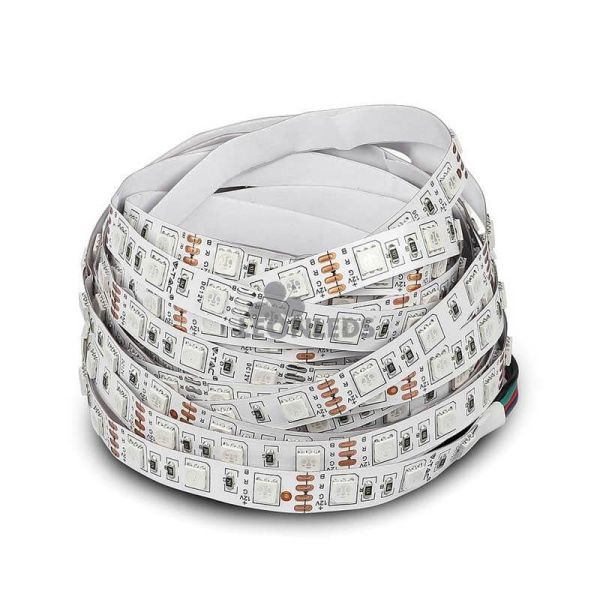 Ruban LED 2558 9W/m IP20 RVB 5 mètres Vtac | bande LED RVB multicolore | Vente de rubans LED | Éclairage LeonLeds