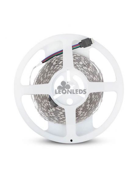 Ruban LED 2558 9W/m IP20 RVB 5 mètres Vtac | bande LED RVB multicolore pour magasin | Vente de rubans LED | Éclairage LeonLeds