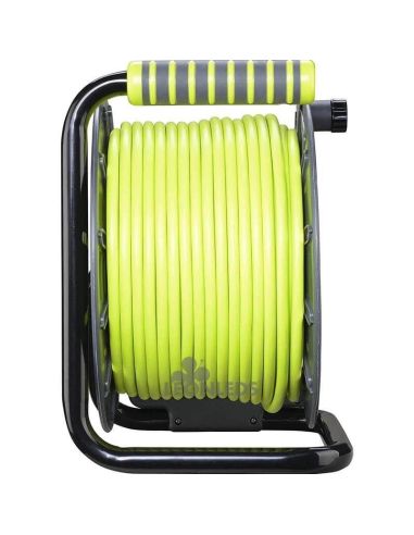 Enrollacable IP44 25M + 3 Enchufes 3000W 250V Luceco Pro XT | LeonLeds