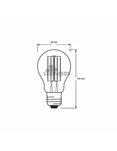 Bombilla LED E27 Filamento PARATHOM 10W A60 | Bombilla LED A60 Vintage OSRAM 2700K| LeonLeds Iluminación