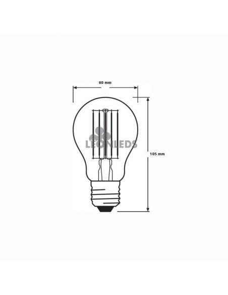 Bombilla LED E27 Filamento PARATHOM 10W A60 | Bombilla LED A60 Vintage OSRAM 2700K| LeonLeds Iluminación