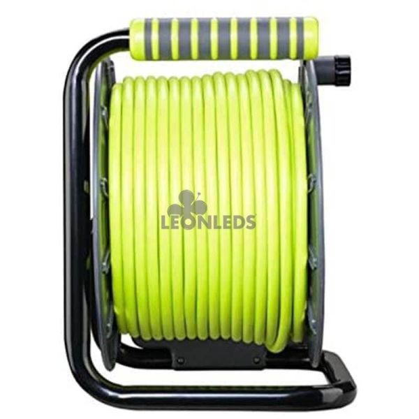 Enrollacable 25M con 2 USB + 2 Enchufes 3000W 250V Luceco | LeonLeds Iluminación
