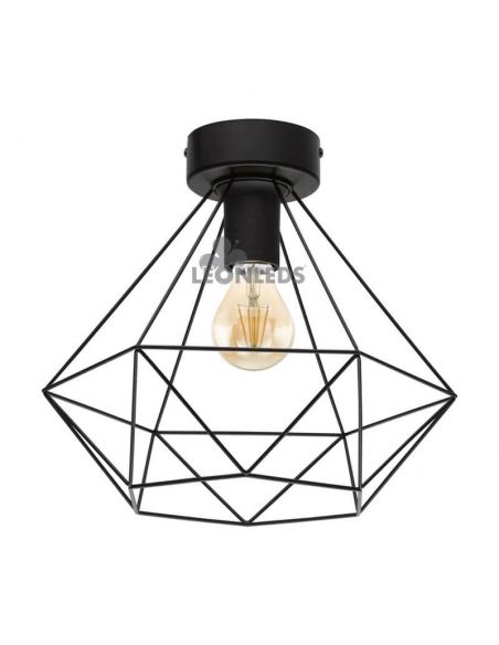 Plafon vintage Tarbes 1XE277 | Luminária de teto vintage de metal da Eglo Lighting | Leon Iluminação LED