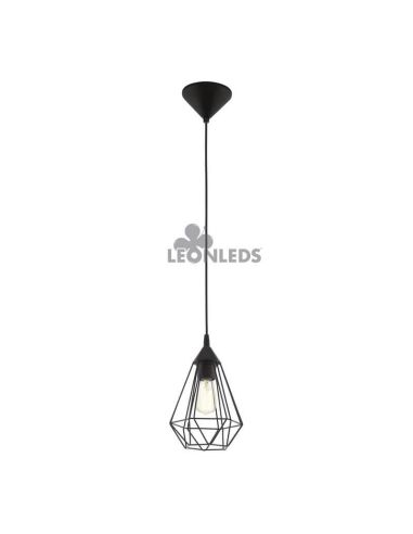 Lámpara de techo metálica vintage Tarbes 1XE27 | lámpara colgante vintage de metal de Eglo Lighting | LeonLeds Iluminación