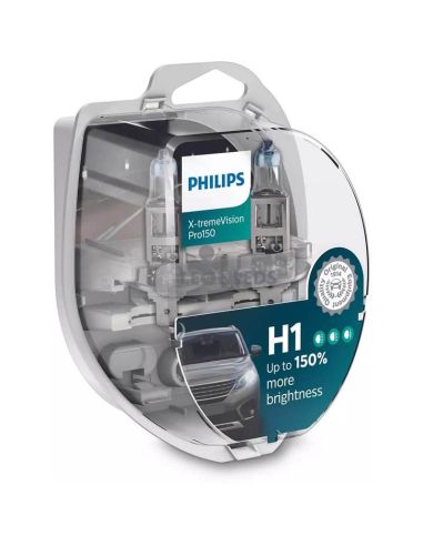 H1 X-tremeVision Pro150% Lâmpadas Philips | leonleds