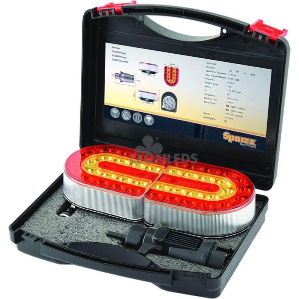 Pilotos LED inalámbricos para remolque agrícola o apero | LeonLeds Iluminación