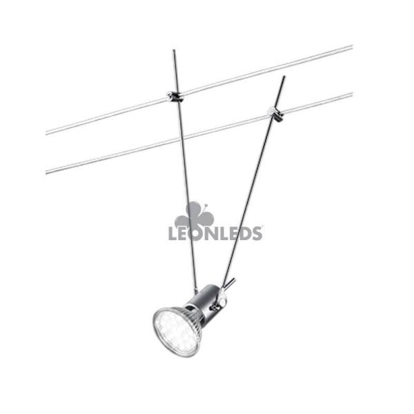 Lámpara de Techo 5 Luces Plateada Basic | lámpara de techo niquel plateada gris | LeónLeds Iluminación