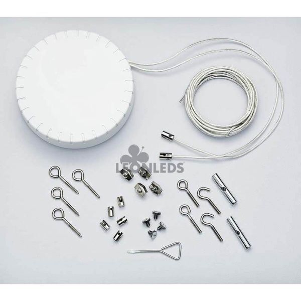 Candeeiro de teto 5 luzes prateado Basic