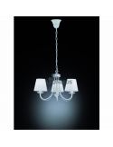 Lámpara de techo clásica 3 luces Cortez Trio Lighting | color blanco 3 bombillas| LeónLeds Iluminación