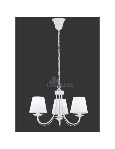 Lámpara de techo clásica 3 luces Cortez Trio Lighting | color blanco y elegante | LeónLeds Iluminación
