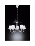 Lámpara blanca de techo clásica 5 luces Cortez Trio Lighting | color blanco 5 bombillas | LeónLeds Iluminación