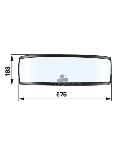 Cristal de Faro delantero John Deere 6030 y 7030 Premium AL186616 | LeonLeds Iluminación