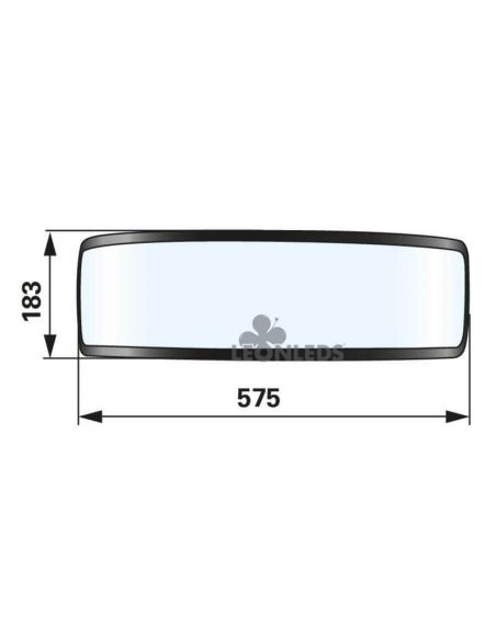Cristal de Faro delantero John Deere 6030 y 7030 Premium AL186616 | LeonLeds Iluminación