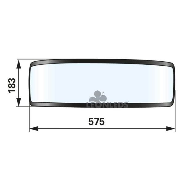 Cristal de Faro delantero John Deere 6030 y 7030 Premium AL186616 | LeonLeds Iluminación